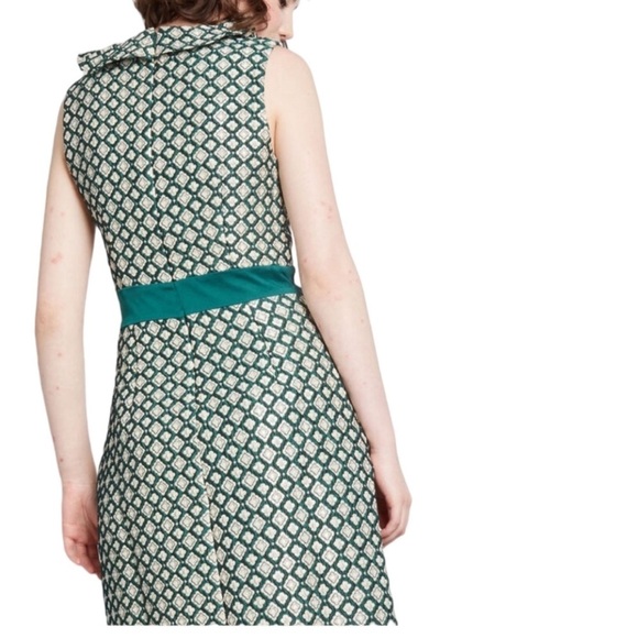 Modcloth X Anna Sui Collaboration Green & Gold Dress. New with tags. Size 14 - Picture 6 of 14